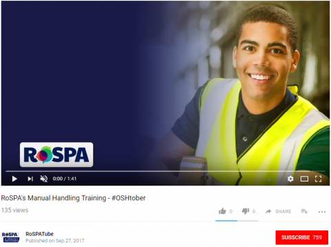 RoSPA's Manual Handling Training Video