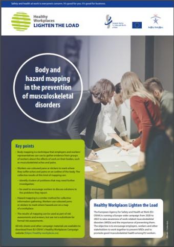 Body and hazard mapping in the prevention of musculoskeletal disorders