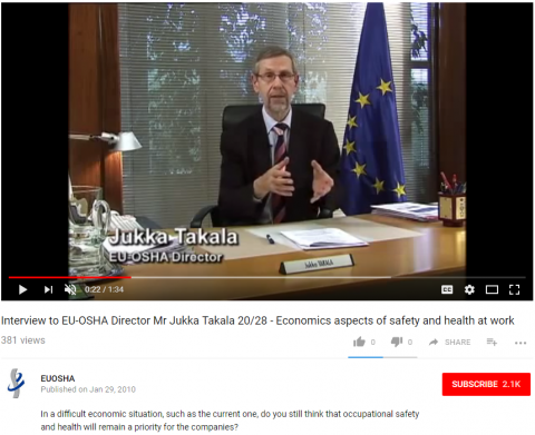 Interview with former EU-OSHA Director, Jukka Takala