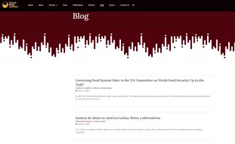 Global Data Justice Blog