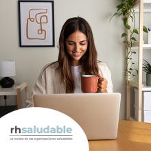 Young woman working from home