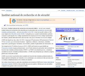 National Institute of research and security of France Wikipedia