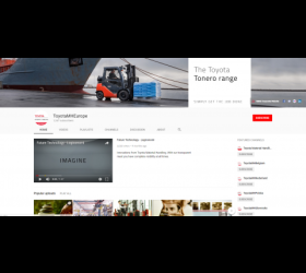 Toyota Material Handling Youtube profile